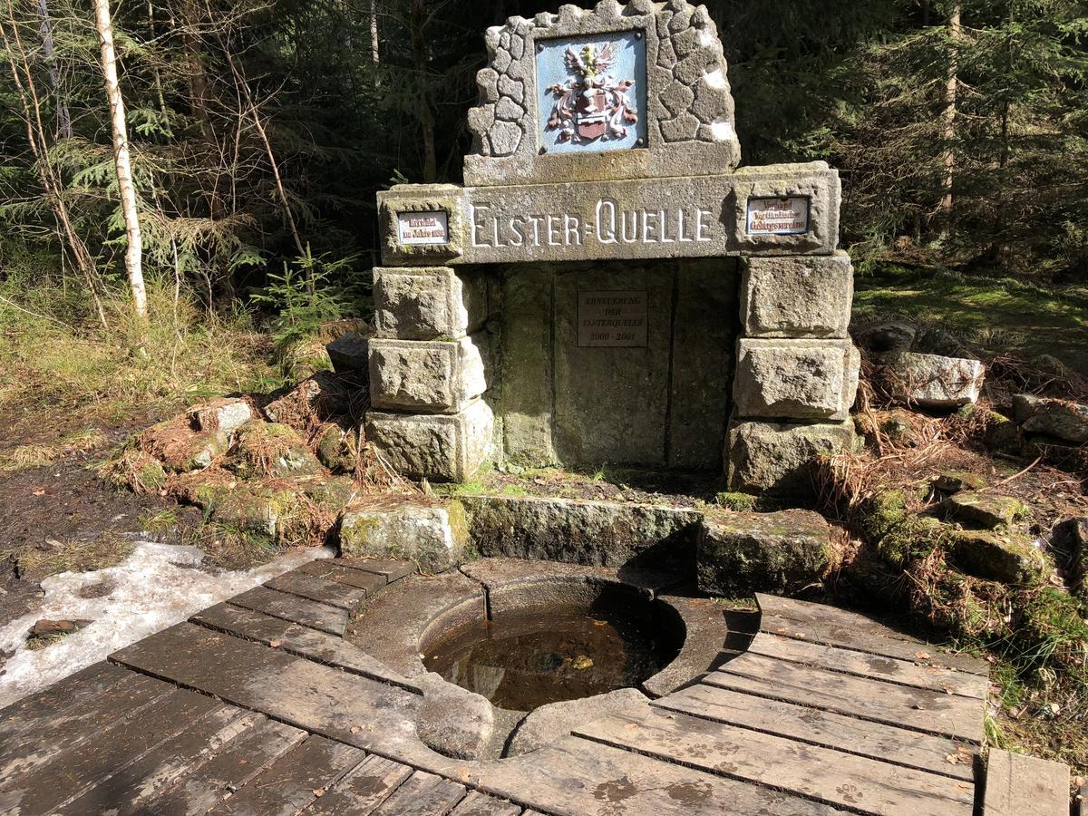 Pension Untere Rauner Muehle Bad Brambach Exterior foto