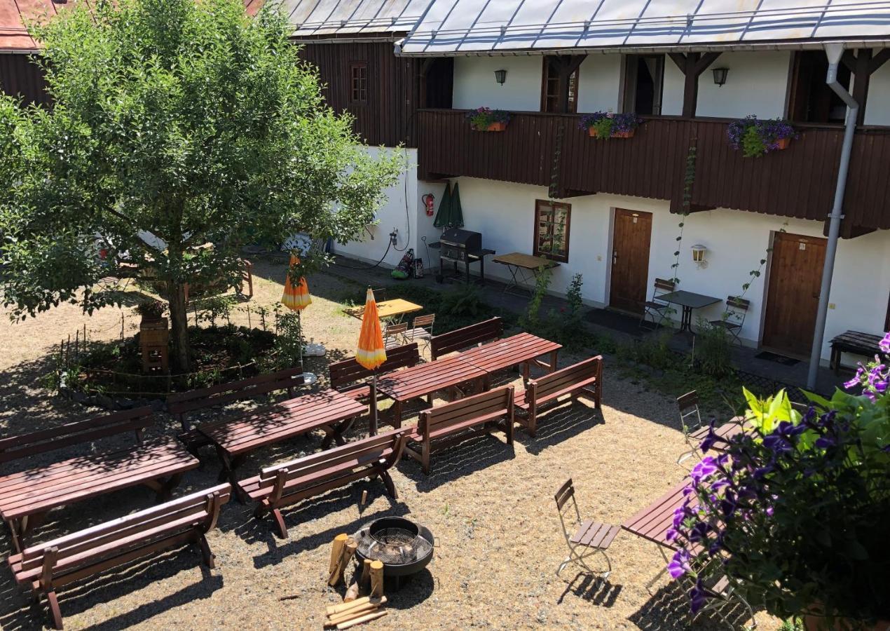 Pension Untere Rauner Muehle Bad Brambach Exterior foto